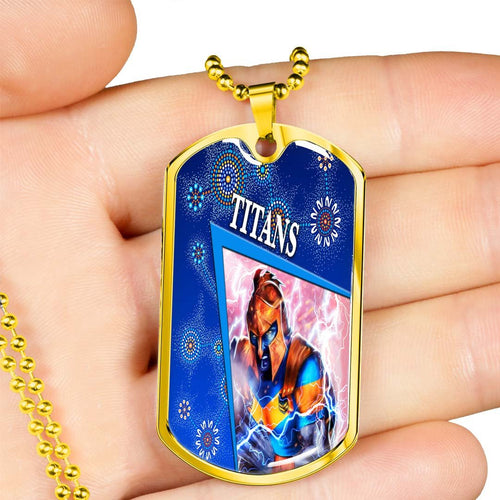 Vibe Hoodie Dog Tag - Gold Coast Titans Special - Rugby Team Dog Tag