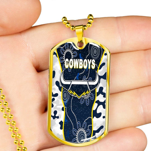 Vibe Hoodie Dog Tag - North Queensland Cowboys Anzac Day Special Ver. - Rugby Team Dog Tag