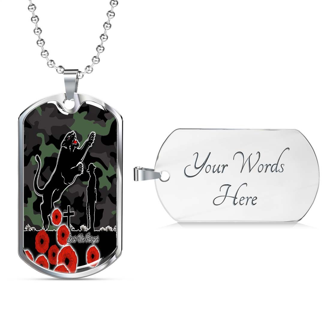 Vibe Hoodie Dog Tag - Penrith Panthers Anzac Day Camo - Rugby Team Dog Tag