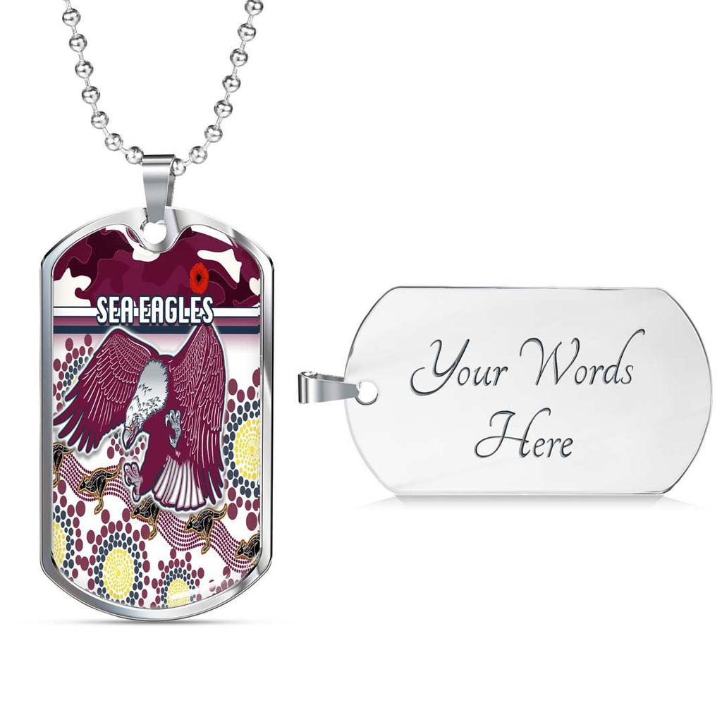 Vibe Hoodie Dog Tag - Manly-Warringah Sea Eagles Indigenous Special - Rugby Team Dog Tag
