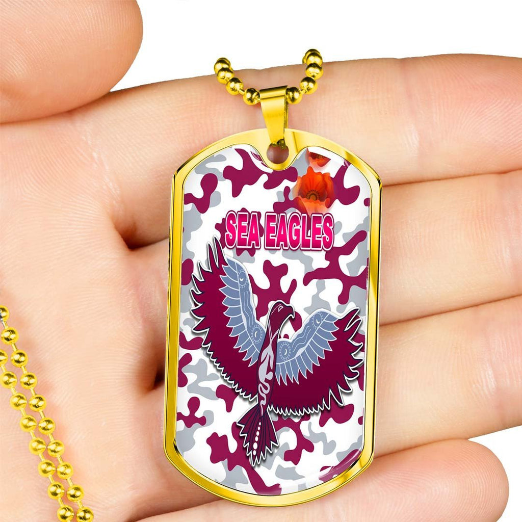 Vibe Hoodie Dog Tag - Manly-Warringah Sea Eagles Camo - Rugby Team Dog Tag