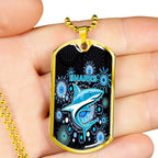 Vibe Hoodie Dog Tag - Cronulla-Sutherland Sharks Indigenous Black - Rugby Team Dog Tag