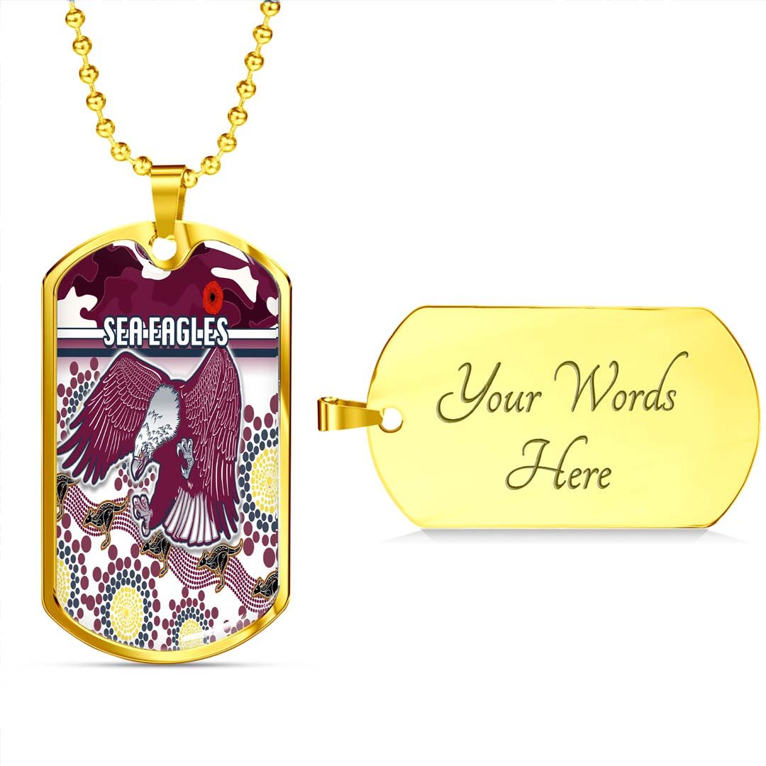 Vibe Hoodie Dog Tag - Manly-Warringah Sea Eagles Indigenous Special - Rugby Team Dog Tag
