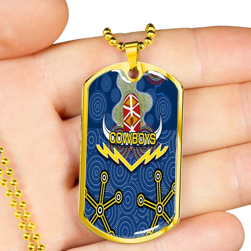 Vibe Hoodie Dog Tag - North Queensland Cowboys Indigenous New Style - Rugby Team Dog Tag