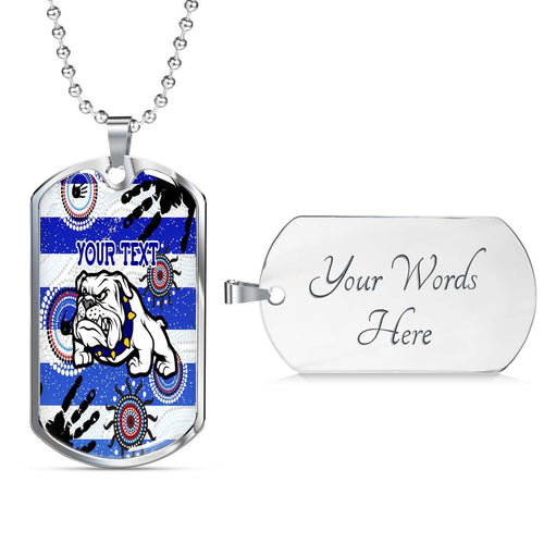 Vibe Hoodie Dog Tag - (Custom) Canterbury-Bankstown Bulldogs Indigenous Victorian Vibes Version 2.0 - Rugby Team Dog Tag