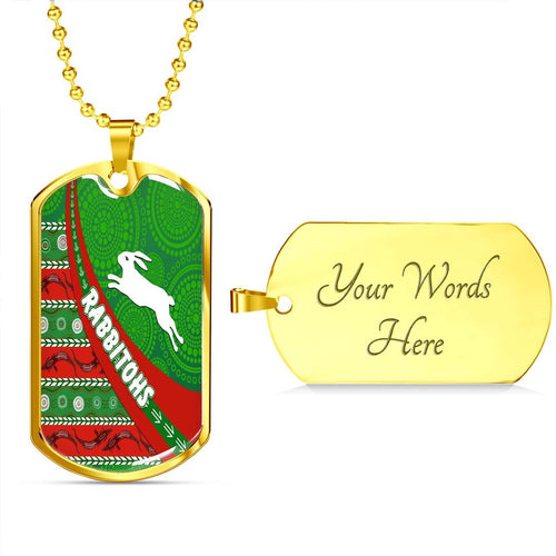 Vibe Hoodie Dog Tag - South Sydney Rabbitohs Indigenous Aboriginal - Rugby Team Dog Tag