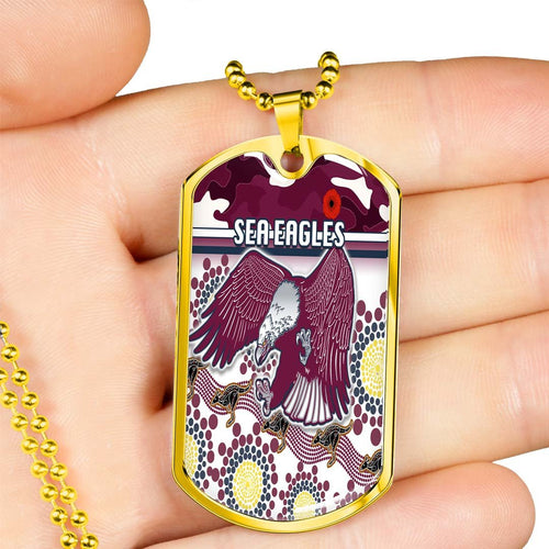 Vibe Hoodie Dog Tag - Manly-Warringah Sea Eagles Indigenous Special - Rugby Team Dog Tag