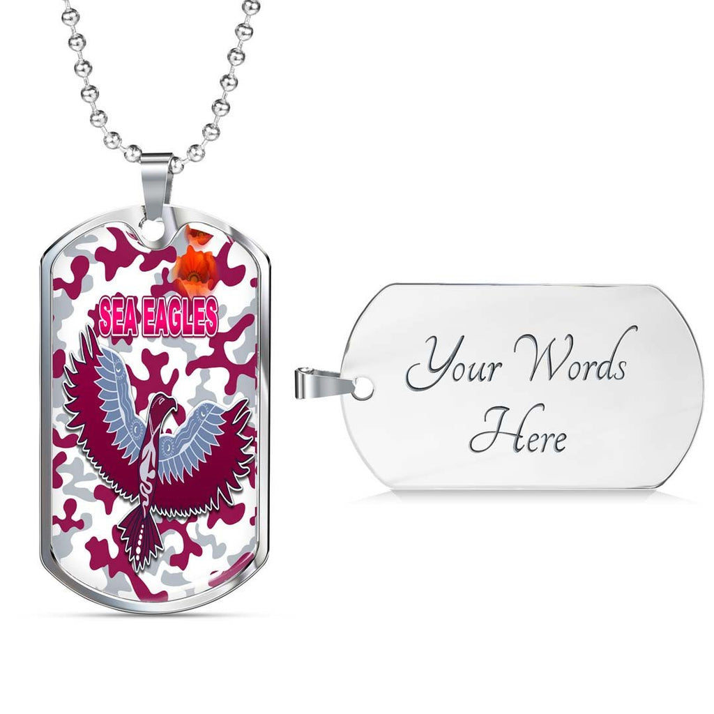 Vibe Hoodie Dog Tag - Manly-Warringah Sea Eagles Camo - Rugby Team Dog Tag