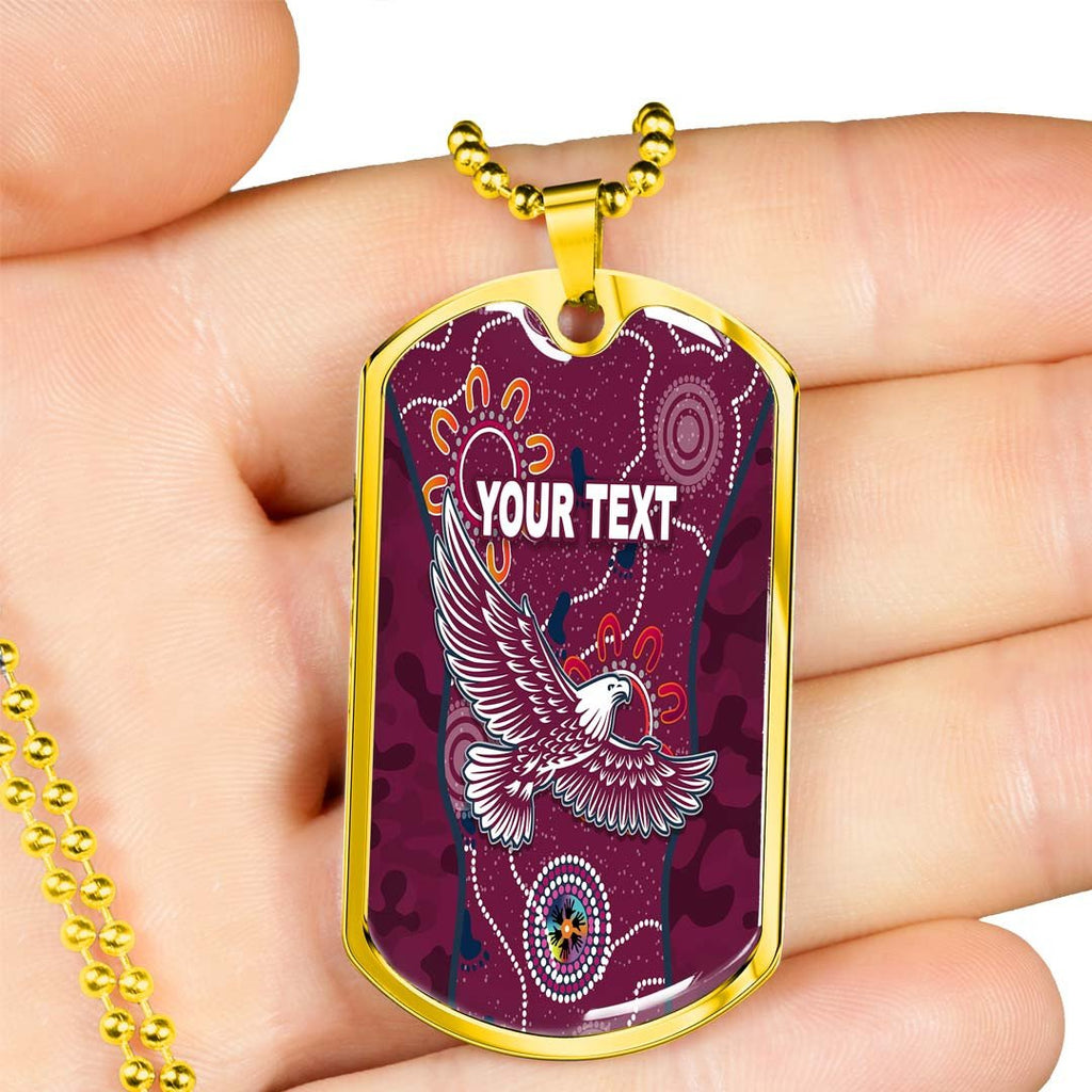 Vibe Hoodie Dog Tag - (Custom) Manly-Warringah Sea Eagles Indigenous & Camouflage - Rugby Team Dog Tag