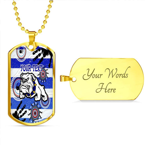 Vibe Hoodie Dog Tag - (Custom) Canterbury-Bankstown Bulldogs Indigenous Victorian Vibes Version 2.0 - Rugby Team Dog Tag