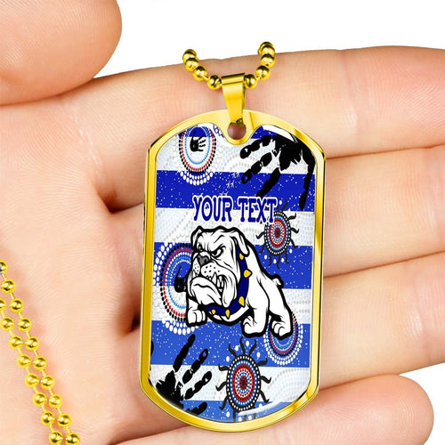 Vibe Hoodie Dog Tag - (Custom) Canterbury-Bankstown Bulldogs Indigenous Victorian Vibes Version 2.0 - Rugby Team Dog Tag
