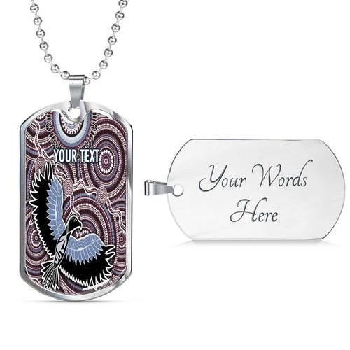 Vibe Hoodie Dog Tag - (Custom) Manly-Warringah Sea Eagles Indigenous Aboriginal - Rugby Team Dog Tag