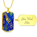 Vibe Hoodie Dog Tag - (Custom) Parramatta Eels Indigenous Special Blue Version - Rugby Team Dog Tag