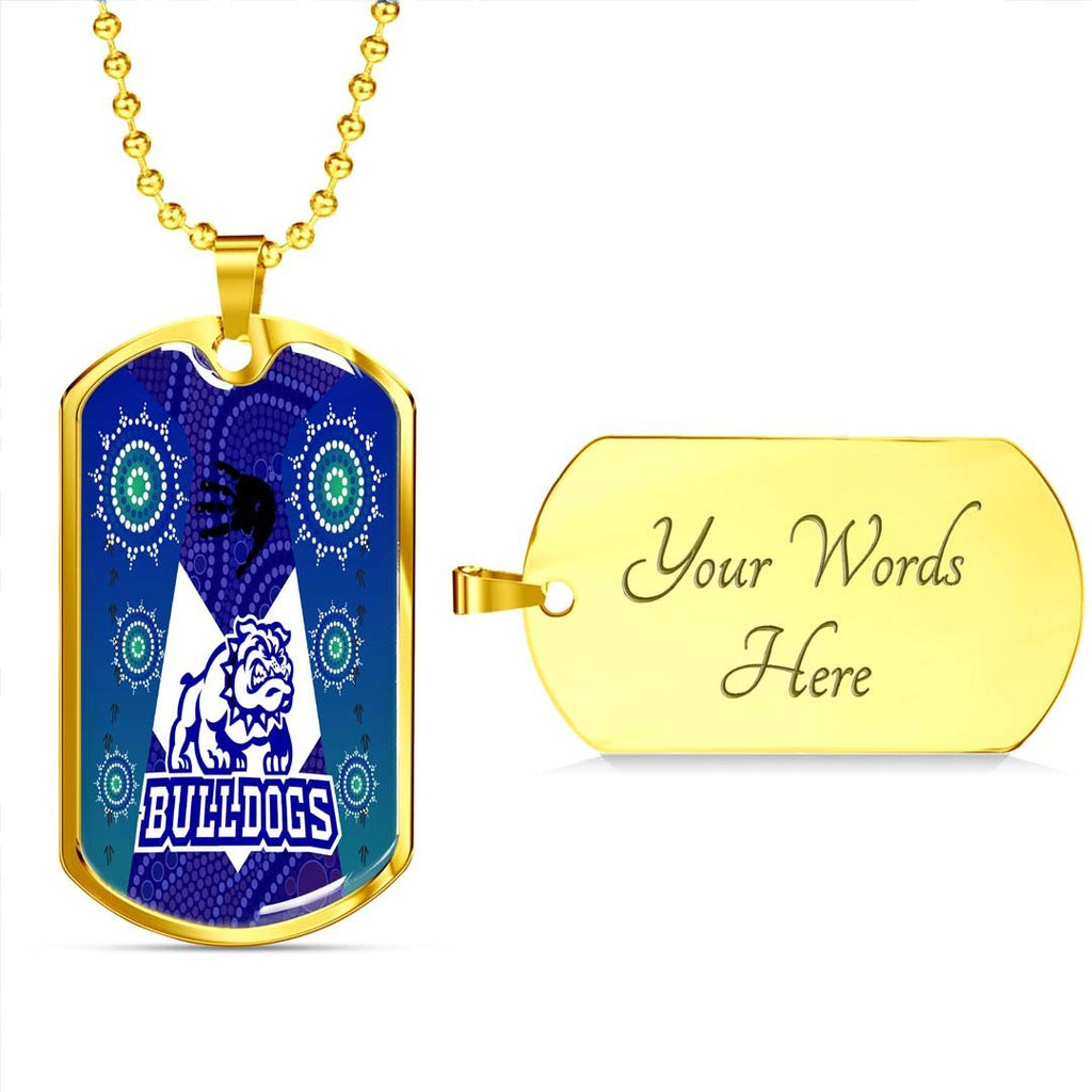Vibe Hoodie Dog Tag - Canterbury-Bankstown Bulldogs Indigenous New - Rugby Team Dog Tag