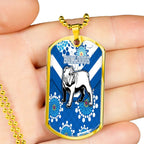 Vibe Hoodie Dog Tag - Canterbury-Bankstown Bulldogs Blue Indigenous - Rugby Team Dog Tag Dog Tag