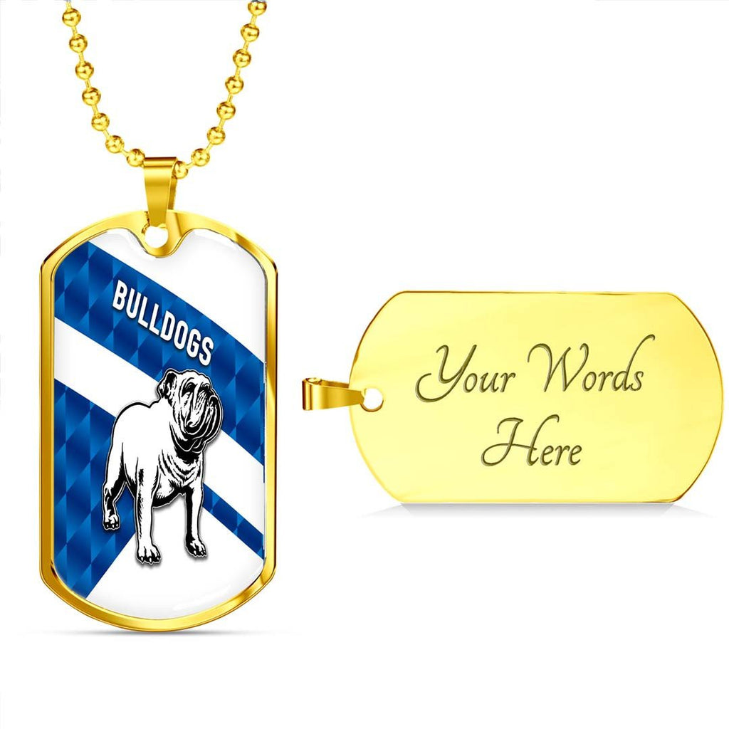 Vibe Hoodie Dog Tag - Canterbury-Bankstown Bulldogs Simple - Rugby Team Dog Tag