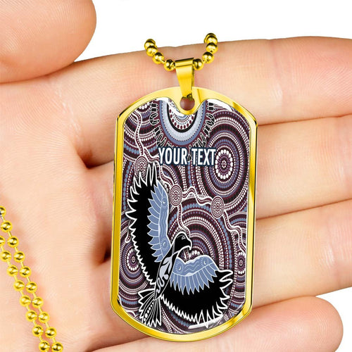 Vibe Hoodie Dog Tag - (Custom) Manly-Warringah Sea Eagles Indigenous Aboriginal - Rugby Team Dog Tag