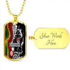 Vibe Hoodie Dog Tag - Penrith Panthers Indigenous Style - Rugby Team Dog Tag
