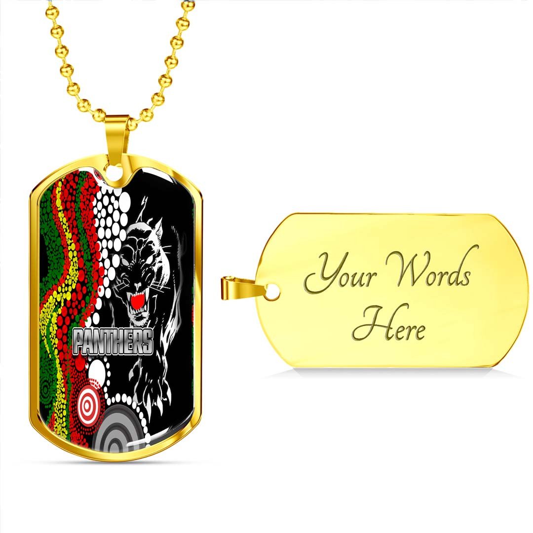 Vibe Hoodie Dog Tag - Penrith Panthers Indigenous Style - Rugby Team Dog Tag