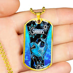 Vibe Hoodie Dog Tag - Cronulla-Sutherland Sharks Indigenous Camo - Rugby Team Dog Tag