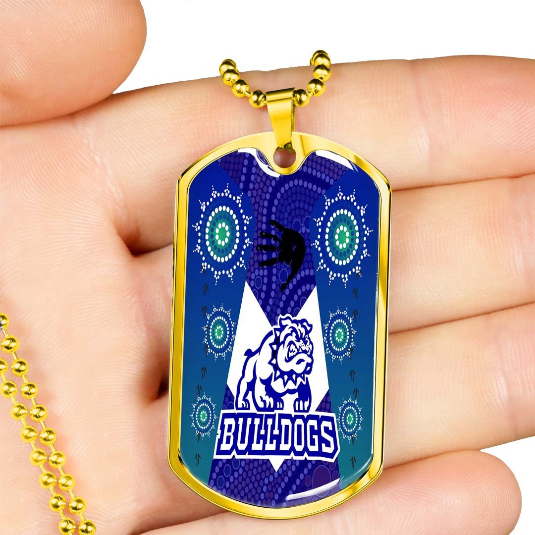 Vibe Hoodie Dog Tag - Canterbury-Bankstown Bulldogs Indigenous New - Rugby Team Dog Tag