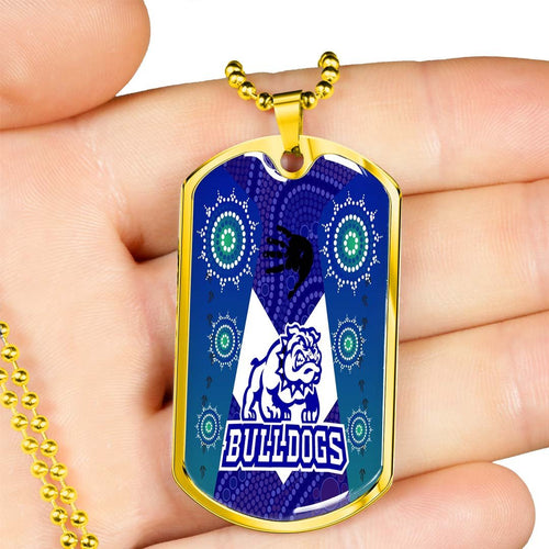 Vibe Hoodie Dog Tag - Canterbury-Bankstown Bulldogs Indigenous New - Rugby Team Dog Tag