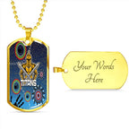 Vibe Hoodie Dog Tag - Gold Coast Titans Naidoc Ver. - Rugby Team Dog Tag