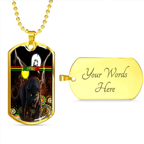 Vibe Hoodie Dog Tag - Penrith Panthers Naidoc - Rugby Team Dog Tag