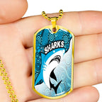 Vibe Hoodie Dog Tag - Cronulla-Sutherland Sharks Indigenous - Rugby Team Dog Tag