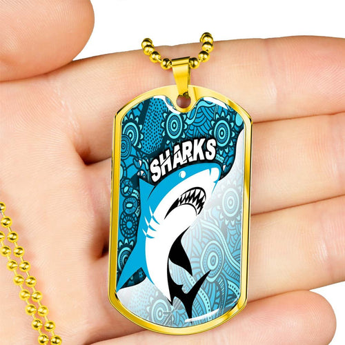 Vibe Hoodie Dog Tag - Cronulla-Sutherland Sharks Indigenous - Rugby Team Dog Tag