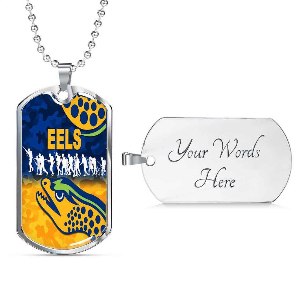 Vibe Hoodie Dog Tag - Parramatta Eels Anzac Day - Rugby Team Dog Tag