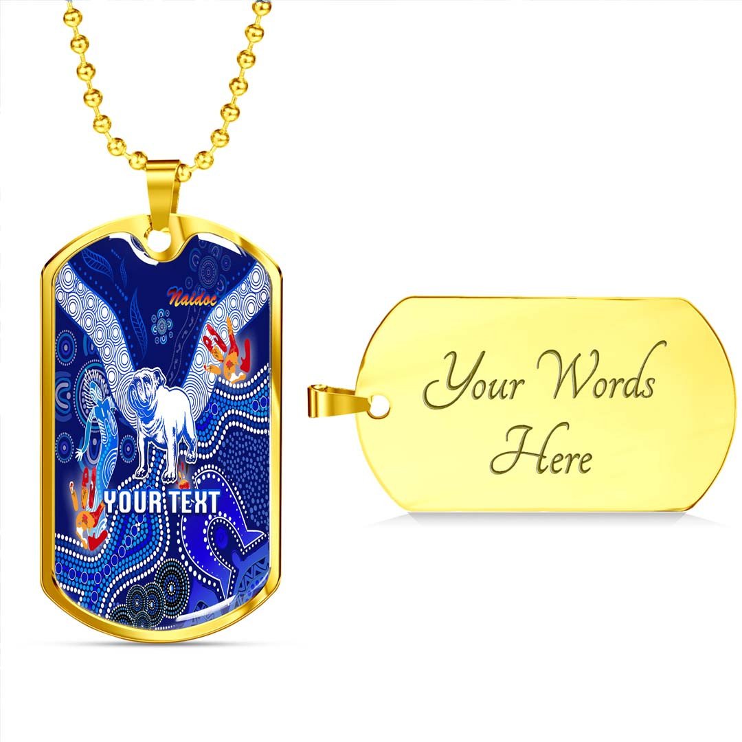 Vibe Hoodie Dog Tag - (Custom) Canterbury-Bankstown Bulldogs Indigenous - Rugby Team Dog Tag