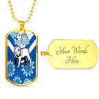 Vibe Hoodie Dog Tag - Canterbury-Bankstown Bulldogs Blue Indigenous - Rugby Team Dog Tag Dog Tag