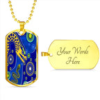 Vibe Hoodie Dog Tag - Parramatta Eels Indigenous Special Blue Version - Rugby Team Dog Tag