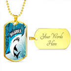 Vibe Hoodie Dog Tag - Cronulla-Sutherland Sharks Indigenous - Rugby Team Dog Tag