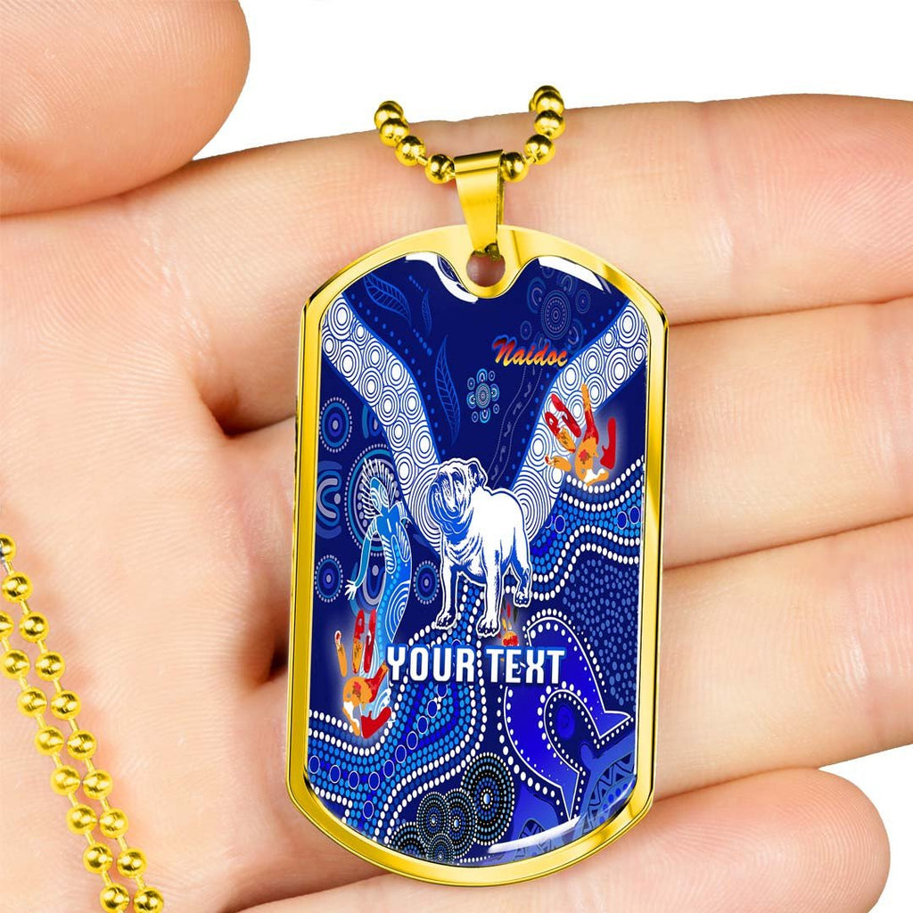 Vibe Hoodie Dog Tag - (Custom) Canterbury-Bankstown Bulldogs Indigenous - Rugby Team Dog Tag