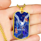 Vibe Hoodie Dog Tag - (Custom) Canterbury-Bankstown Bulldogs Indigenous - Rugby Team Dog Tag