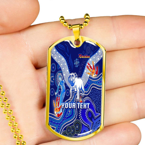 Vibe Hoodie Dog Tag - (Custom) Canterbury-Bankstown Bulldogs Indigenous - Rugby Team Dog Tag