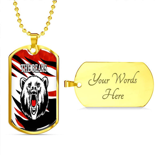 Vibe Hoodie Dog Tag - North Sydney Bears Unique - Rugby Team Dog Tag