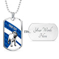 Vibe Hoodie Dog Tag - (Custom) Canterbury-Bankstown Bulldogs Simple - Rugby Team Dog Tag