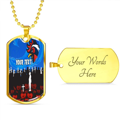 Vibe Hoodie Dog Tag - (Custom) Sydney Roosters Anzac Day - Rugby Team Dog Tag