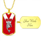Vibe Hoodie Dog Tag - Redcliffe Dolphins - Rugby Team Dog Tag