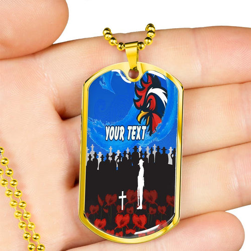Vibe Hoodie Dog Tag - (Custom) Sydney Roosters Anzac Day - Rugby Team Dog Tag