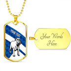 Vibe Hoodie Dog Tag - (Custom) Canterbury-Bankstown Bulldogs Simple - Rugby Team Dog Tag