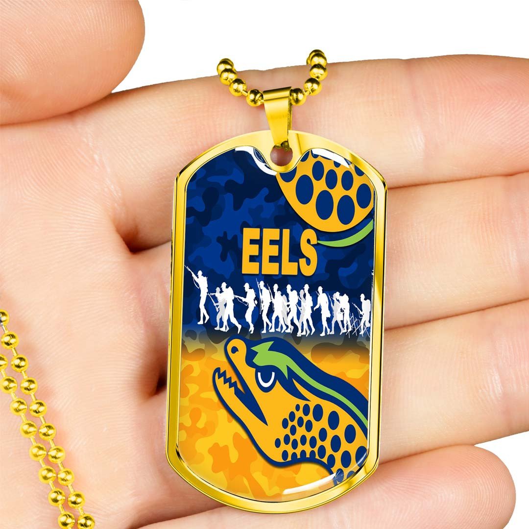 Vibe Hoodie Dog Tag - Parramatta Eels Anzac Day - Rugby Team Dog Tag