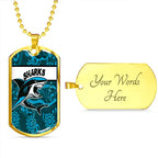 Vibe Hoodie Dog Tag - Cronulla-Sutherland Sharks Indigenous New - Rugby Team Dog Tag