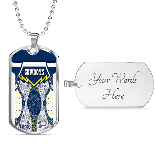 Vibe Hoodie Dog Tag - North Queensland Cowboys Indigenous - Rugby Team Dog Tag