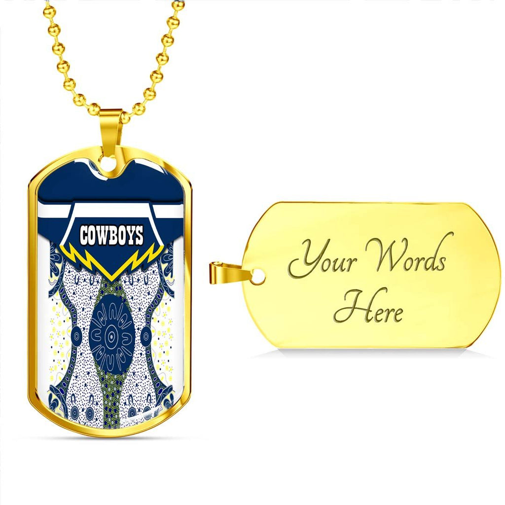 Vibe Hoodie Dog Tag - North Queensland Cowboys Indigenous - Rugby Team Dog Tag