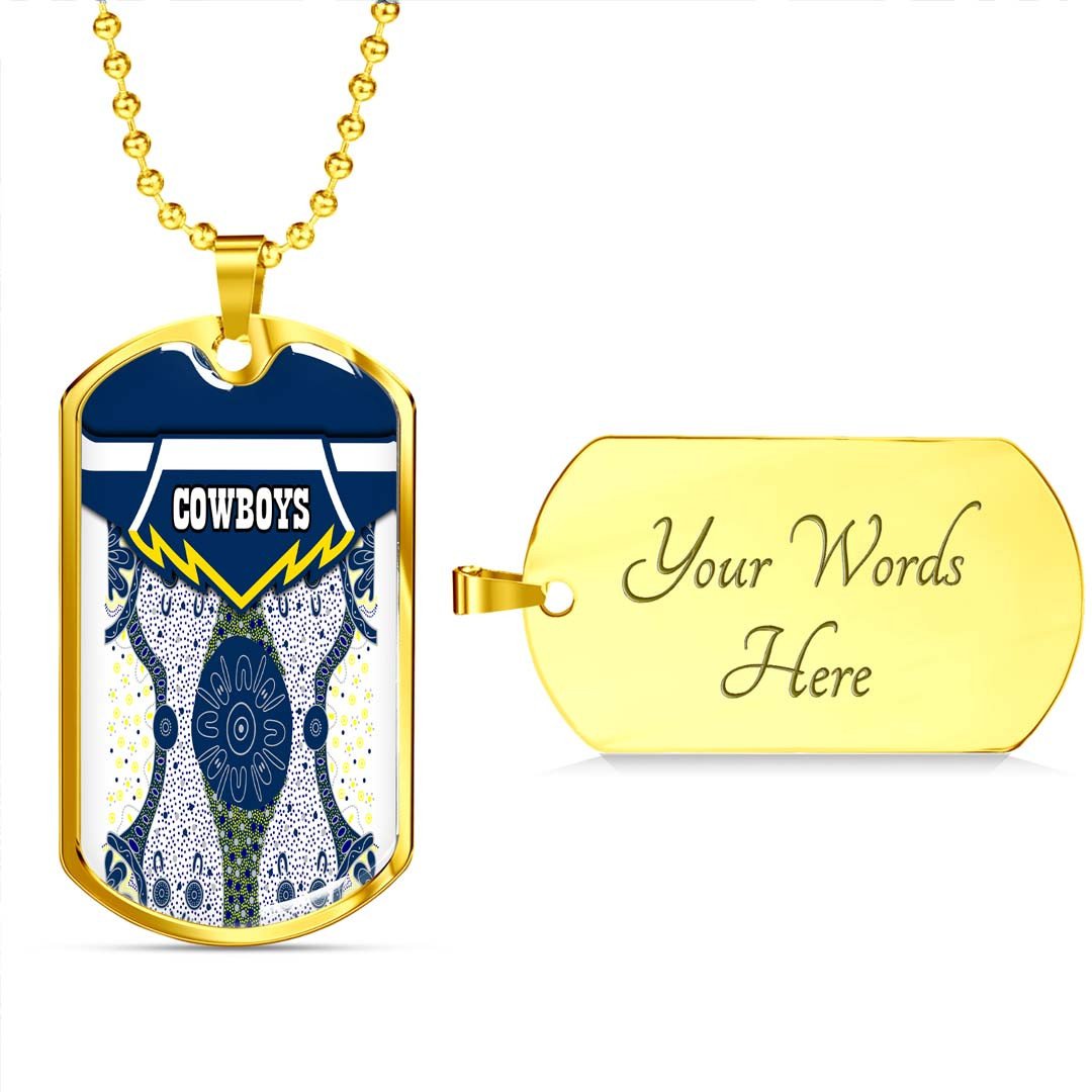 Vibe Hoodie Dog Tag - North Queensland Cowboys Indigenous - Rugby Team Dog Tag