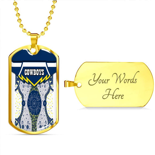 Vibe Hoodie Dog Tag - North Queensland Cowboys Indigenous - Rugby Team Dog Tag
